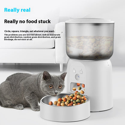PET Intelligence Automatic Pet Feeder Monitoring Timing Moisture-Proof