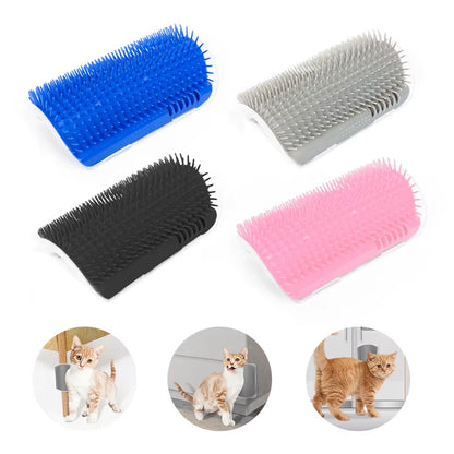 Pet Cat Corner Scrubber Massager Cat Scratching Scratching Scratcher Cat Brush Comb Massage Corner Brush Pet Supplies